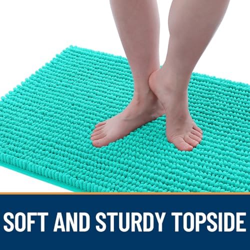 OLANLY Dog Door Mat for Muddy Paws 36x24, Extra Absorbent Chenille Mud Mat