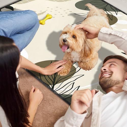 2PC Reusable Pee Pads, Washable Absorbent Non-Slip Dog Mat 35x24in