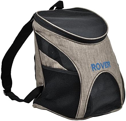 Dogline Personalized Front and Backpack for Dogs/Cats - Two Sizes - Airline Approved - Small, Beige