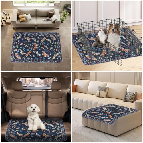 Washable Pee Pads for Dogs 2 Pack,Reusable Puppy Pads, 2026 Upgraded Puppy Pad 24"x36", Waterproof Puppy Pads, Super Absorbent Training Pads for Puppies (Black Medallion, 24"x36"(Pack of 2))