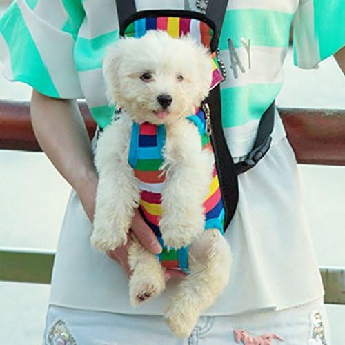 Goclothod Adjustable Pet Carrier Backpack Dog Frontpack Legs Out Travel Bag