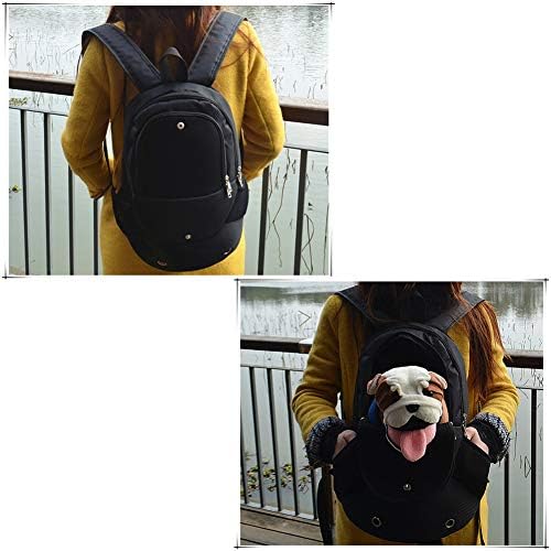 ETOPARS Carrier Backpack for Cats and Small Dogs, Dog Bag Travel Carrier with Mesh Window for Walking Hiking Bike Camping Outdoor, Holds Dogs up to 4 kg