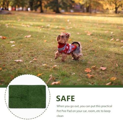 Decorative Fake Grass Pet Pee Pad Wear-Resistant Portable Mat for Dogs and Cats Use for Training and Pet Accessories