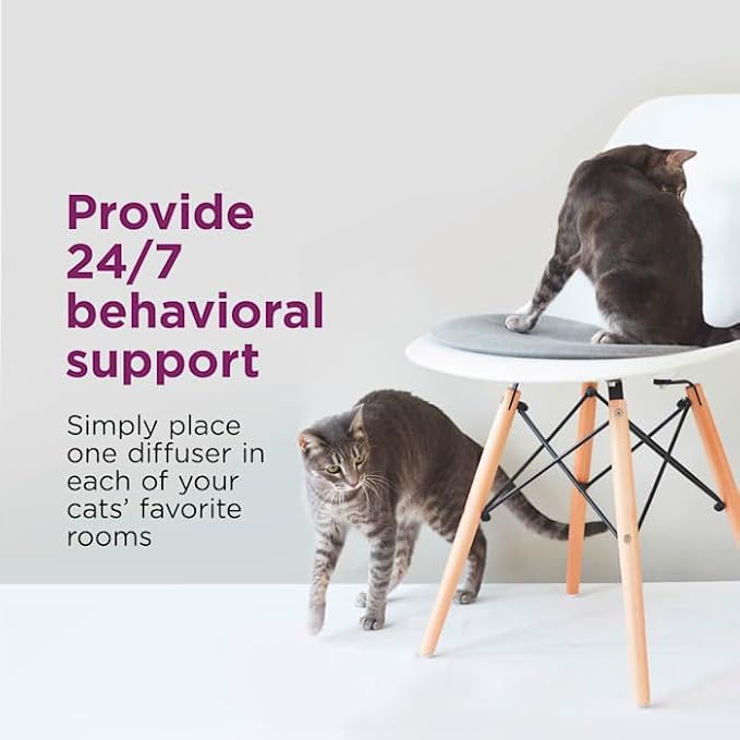Comfort Zone Calming Pheromone Diffuser Refills for Cats, 192 ml., Pack of 4