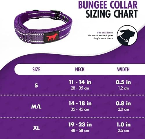 Tuff Pupper Heavy Duty Dog Collar with Handle | Ballistic Nylon Heavy Duty Collar | Padded Reflective Dog Collar with Adjustable Stainless Steel Hardware | Convenient Sizing for All Breeds