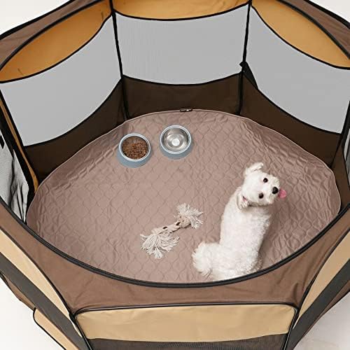 Paw Inspired Round Washable Pee Pads for Dogs, 48 Inch Size, Pack of 2