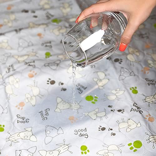Washable Puppy Pads, Dog Pee Pad, Reusable 2 Pack, Large 28 in x 31 in, 5 Layer Quilted, Durable, Whelping Pads, Potty Training Pet Pads for Environmentally Conscious Dog Owners