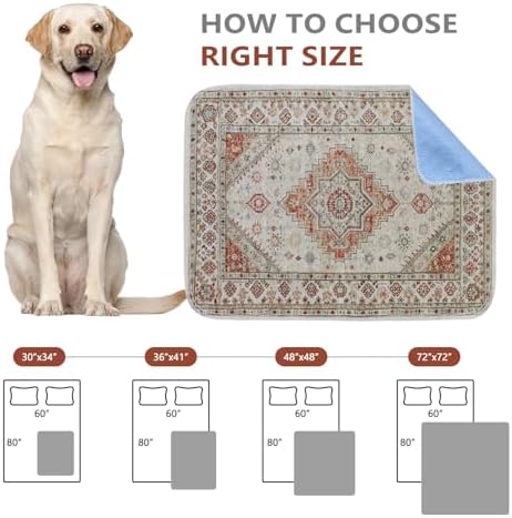 Qeils Washable Pee Pads, Super Absorbent Puppy Pads, 2 Pack 18"x24"