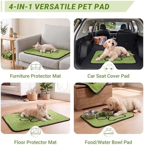 Reusable Washable Dog Pee Pads, Leakproof Puppy Pad（24"x 18"