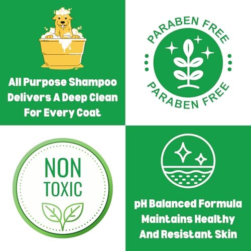 Clean Shampoo for Dogs and Cats with Great Long Lasting Scent 1 Gallon | Cruelty-Free | Paraben-Free | Biodegradable and Non-Toxic | Made in USA