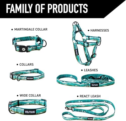 Wolfgang Heavy Duty, Adjustable Dog Collar with Quick Release Nylon Buckle for Walking & Training, GreatEscape Print, Medium