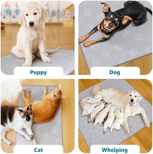 IMPROVIA® Extra-Large Waterproof Dog Mat - Jumbo Washable Playpen Floor Protector, Non-Slip Pet Pad, Heavy-Duty 65"x48"