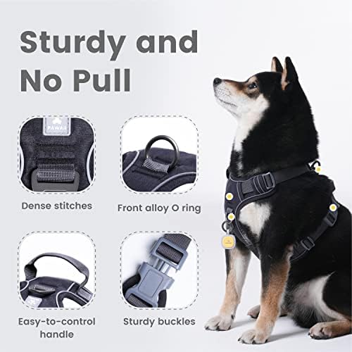 Pawaii No Pull Dog Harness with Pet ID Tag, Reflective Vest