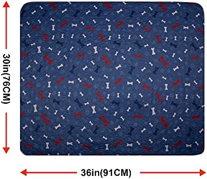 Washable Pee Pads for Dogs + Pet Grooming Gloves - Waterproof & Non-Slip Fast Absorbing Puppy Potty Training Pads,Reusable Whelping Pads, Pee Pad for Guinea Pig Cage,Dog Playpen Mat