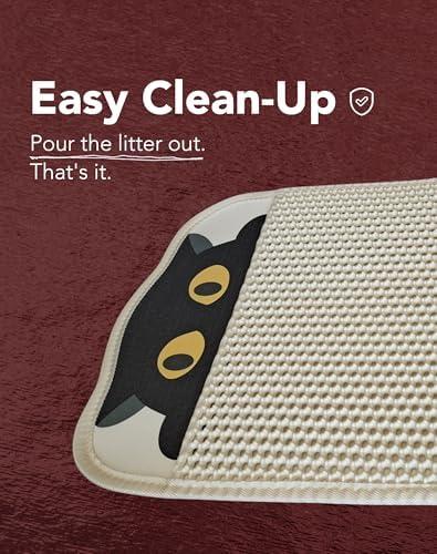 Lukamoo® Cute Double-Layer Litter Mat, Ideal for Any Cat Litter