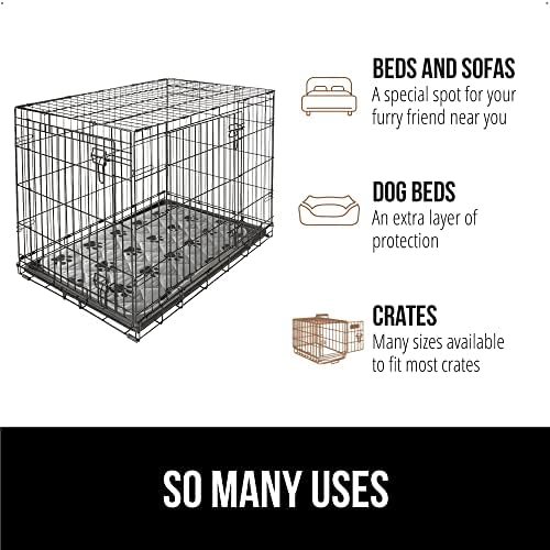 GORILLA GRIP Washable Puppy Pads, Slip Resistant Dog Crate Mat, 18x12