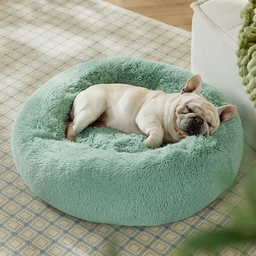 Bedsure Calming Dog Bed Medium Size Dog Donut Washable Pet Bed,30ins