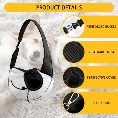COEQINE Dog Sling Carrier for Small Dogs Blue Paw Print Small Dogs Purse