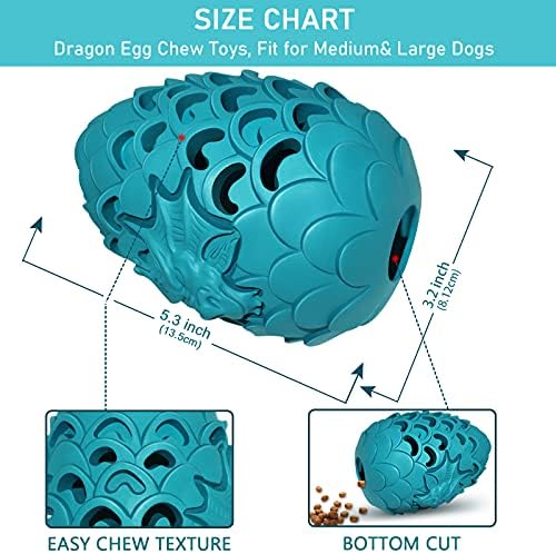 Dragon Egg Dog Chew Toys for Power Chewers - Toughest Indestructible