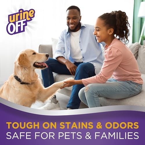 urineOFF Puppy & Dog Pet Stain Remover | Freshly Scented Carpet Cleaner | Bio Enzymatic Stain & Urine Odor Eliminator | Pet Safe Cleaner | 32 oz.