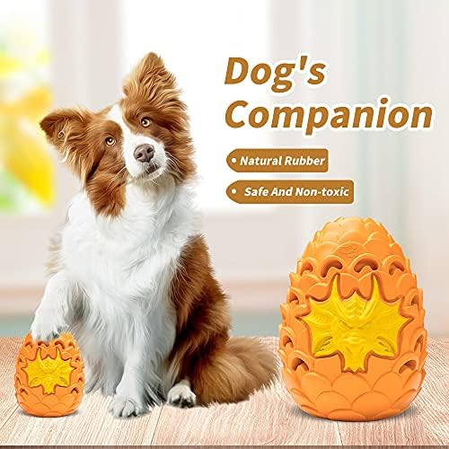 Premium Dog Toys for Aggressive Chewer Large Breed, Indestructible Tough Dog Chew Toys for Large Medium Dogs,Durable Dog Puzzle Toys Dragon Dinosaur Egg Design