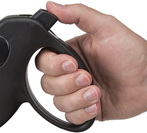 Ferplast Retractable Dog Lead Extendable Dog Leash Amigo Cord M, Retractable Cord, 5 m, max 25 kg, Black