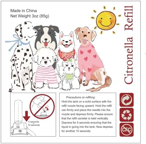 Citronella Spray Refill Can for All Brands of Spray Dog Collars