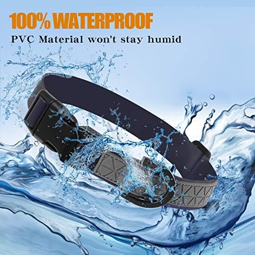 Dog Collar Waterproof Pet Collars,Neck Adjustable Silicone Dog Collar with Strong Coated Webbing and Cute Metal Pendant for Boy Girls Dog Collars S/M/L Sizes