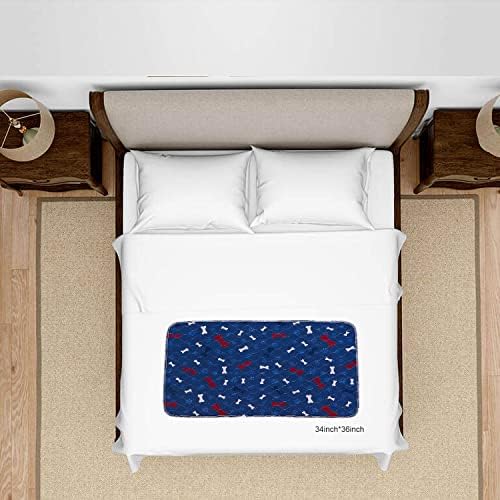 Washable Pee Pads for Dogs & Puppy Potty Training - Waterproof, Non-Slip, Fast Absorbing Reusable Whelping Pads for Dog Playpen & Guinea Pig Cage