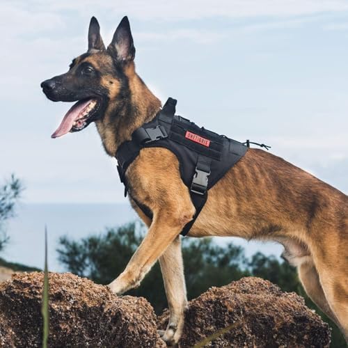 OneTigris Tactical Dog Harness - Fire Watcher Comfortable Patrol Vest
