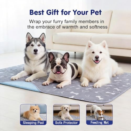 Puppy Pee Pads with Pheromones, Elite Pads for Cats, Washable Pee Pads for Dogs, Leak-Proof & Anti-Slip Pet Training Pad for Home & Travel (Brown, L)