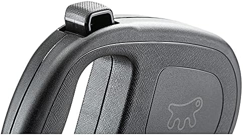 Extendable Leash for Large Dogs Flippy ONE Cord L, 5 m Retractable Cord, max 35 kg, Black