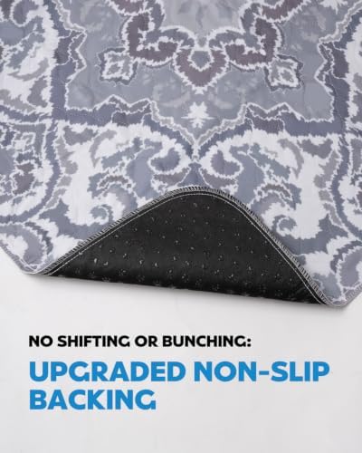 Washable Pee Pads for Dogs 72" x 72" - 1 Pack, Gray, Stylish Reusable Puppy Training Pads - 100% Waterproof & Leak-Proof & Non-Slip, Potty Pads for Whelping, Crate, Floor