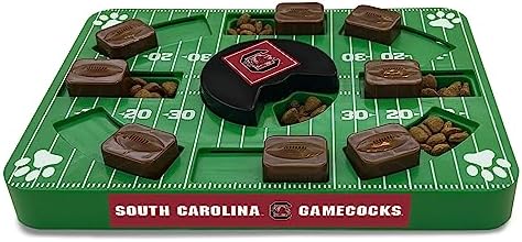 Pets First NCAA South Carolina Gamecocks Puzzle Toy, Puzzle Treat Dog Toy, Interactive Dog Treat Toy, Dog Puzzle Feeding Slow Toy