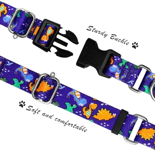 Hikiko Martingale Collar for Dogs with Special Pattern,Adjustable,S