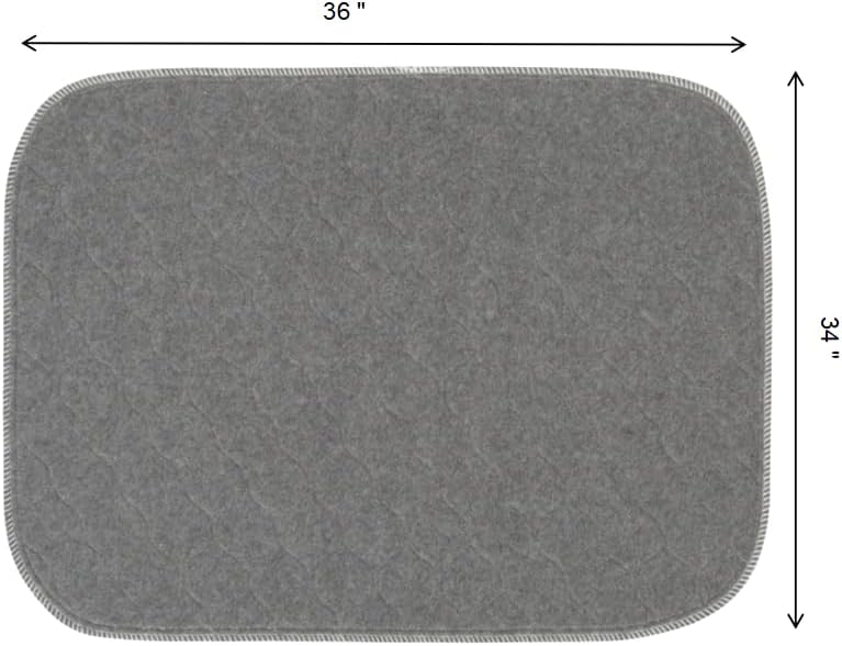 2 Pack 34"x36" Washable Pee Pads for Dogs, Super Absorbent Reusable Training Dog Pads Pet Puppy Pads, Non-Slip Potty Pads for Whelping, Playpen, Crate, Bed