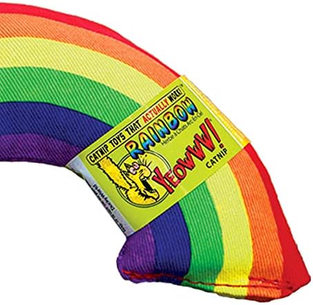 (2 Pack) Yeowww Catnip Toy, Rainbow 6"