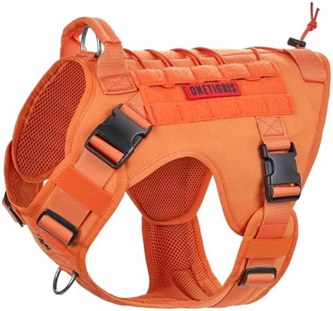 OneTigris Tactical Dog Harness Vest No-Pull Service Dog Vest for Large Dogs