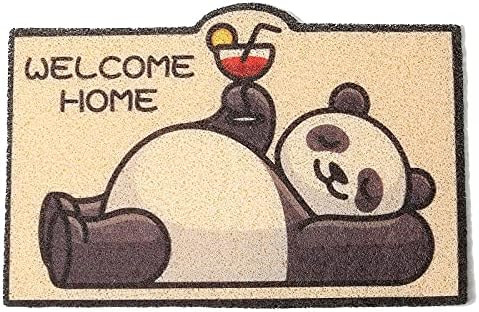 Cute Cat Litter Trapping Mat 24”x16”, Traps Mess from Litter Box and Pet Food Bowl, Soft on Kitty Paws, Easy Clean, Anti Slip, Pet Accessories, Door Floor mats - Lazy Panda