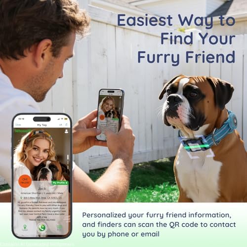 Airtag Dog Collar for Small Dogs, Reflective Dog Collar with Airtag Holder