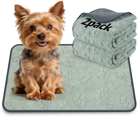 LOOBANI Washable Puppy Pads, 18"x24" Reusable Pee Pads, 2-Pack