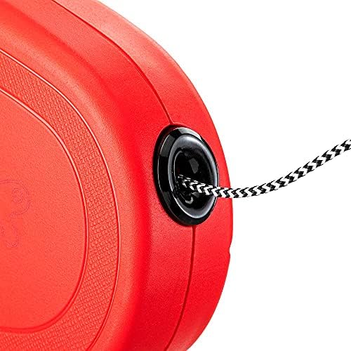 Extendable Leash for Medium Dogs Flippy ONE Cord S, Retractable Cord 4,5 m, max 12 kg, Red