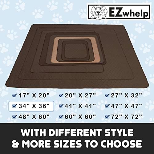 EZwhelp Reusable Dog Pee Pads, Washable Waterproof Mat 34x36 in, 1-Pack