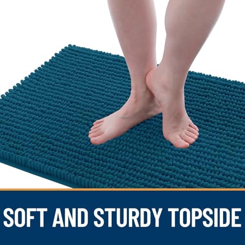 OLANLY Dog Door Mat for Muddy Paws 34x21, Extra Absorbent Chenille Mud Mat