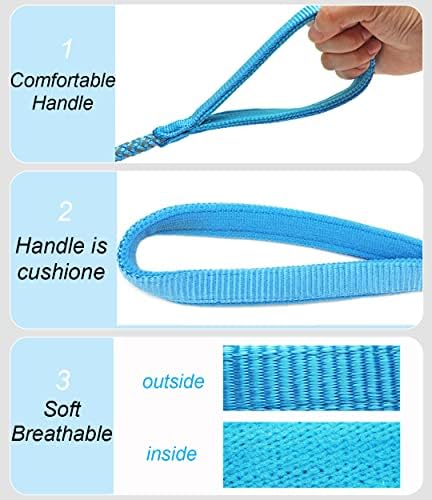 Reflective Dog Leash 2/3/4/6/10ft Braided 1/2" Strong Nylon Rope