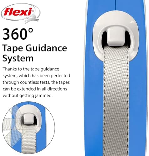 FLEXI® Comfort Tape Retractable Dog Leash, Medium, 16 ft - Blue