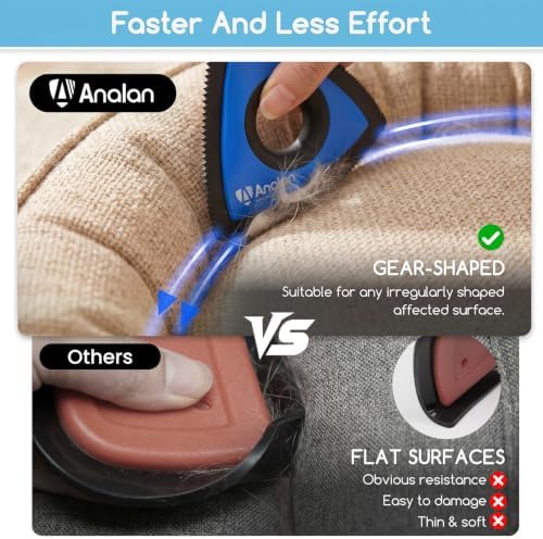 Analan Mini Pet Hair Remover for Car Detailing Dog Hair Tool(Royal Blue)