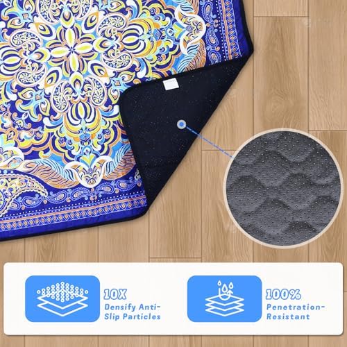 Reusable Pets Underpads, 2 Pack 18"x25" Washable Pee Pads for Dogs, Heavy Absorbency, Non-Slip and Leak-Proof Puppy Pee Mat for Crate, Couch, Floor and Pet Housebreaking