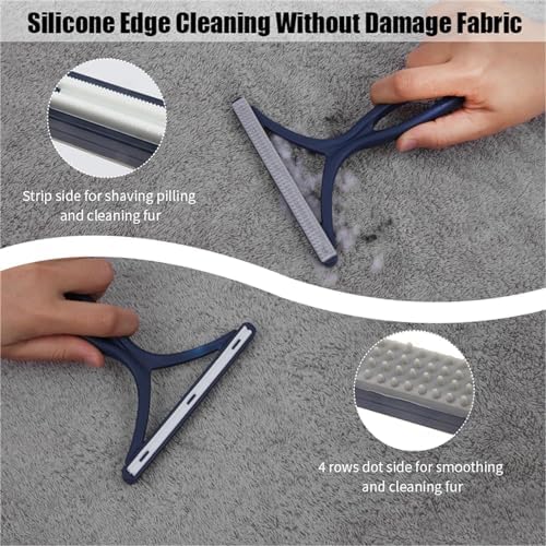 3-Pack Pet Hair Removal Tool, Dog & Cat Hair Remover, Carpet Rake