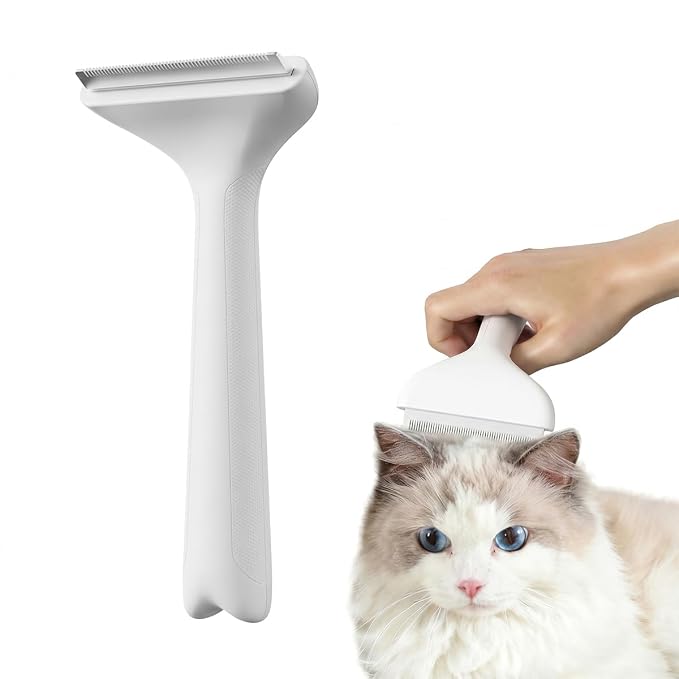 Grooming Brush & Deshedding Tool for Cats & Dogs | Effectively Reduces Shedding Up to 95% | Includes Slicker & Undercoat Brush for Long & Short Hair